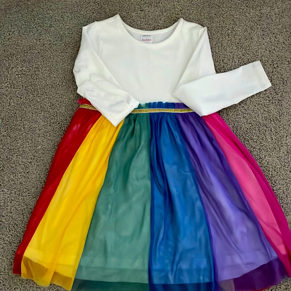 Hanna Anderson Rainbow Tulle Dress